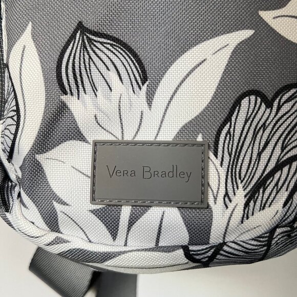 Vera Bradley Moon Shadow Meadow Sling Backpack & wallet Grey and White main image 9